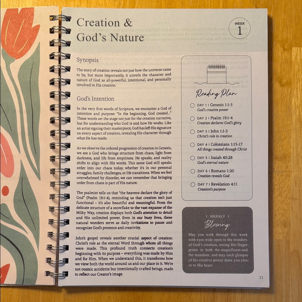 The Bible in a Year Spiral Notebook - Picture 3 of 4